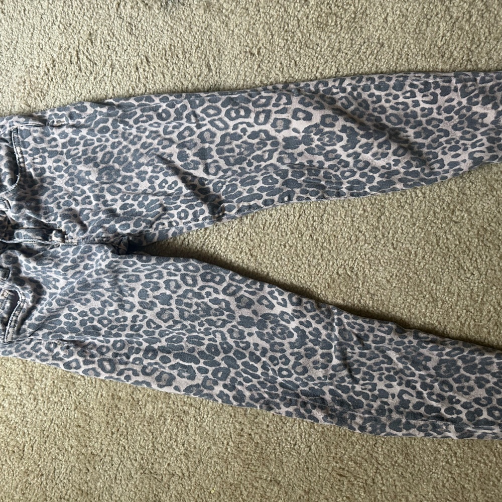 Junior leopard jeans